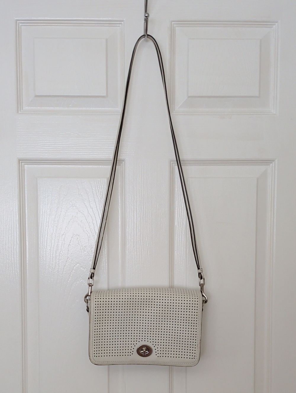 Coach Perforated Leather Crossbody Bag